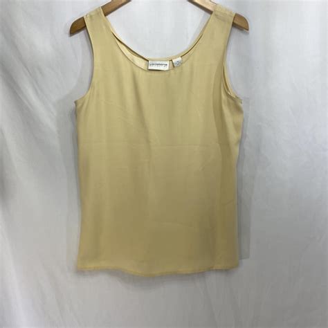 Liz Claiborne Women S Cream Vest Depop