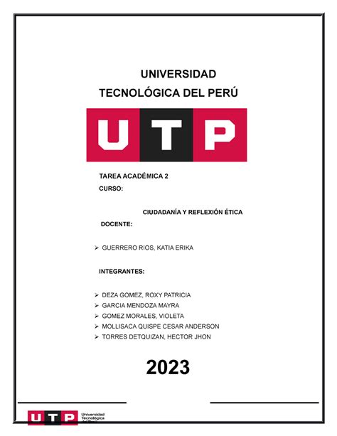 Ciudadan A Y Reflexi N Tica Vb Universidad Tecnol Gica Del