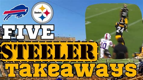 Here 5 Pittsburgh Steelers Takeaways From Week 2 Preseason Youtube