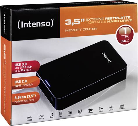 Disque Dur Externe Intenso Memory Center Tb Noir Conrad Fr