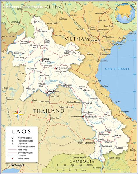 Bản đồ Thông Tin Nước Lào Năm 2025 Laos Map ແຜນທີ່ປະເທດລາວ