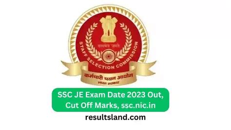 Ssc Je Notification Junior Engineer Vacancies Exam Date Out