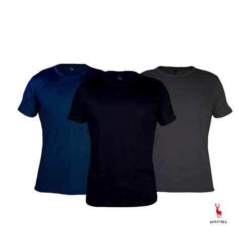 Kit 3 Camisetas Básica Masculinas Camisa Masculina Plus Size G1 G2 G3