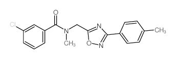 CAS 896659 80 6 3 CHLORO N METHYL N 3 P TOLYL 1 2 4 OXADIAZOL 5