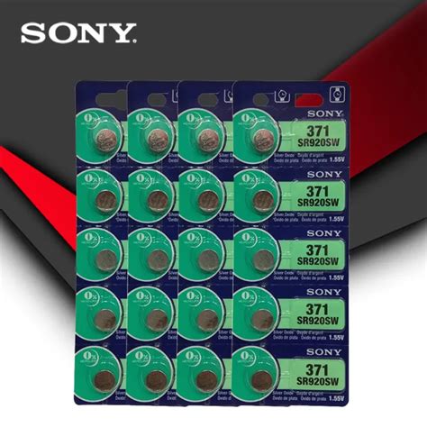 20pc Sony 100 Original 371 SR920SW 920 1 55V Watch Battery SR920SW 371