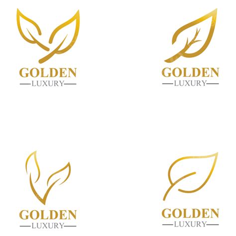 Golden Luxury Logo Vector Hd Images Golden Leaf Luxury Logo Icon