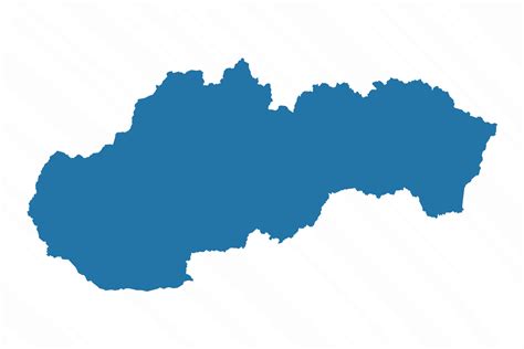 Vector Simple Map of Slovakia Country 25842146 Vector Art at Vecteezy