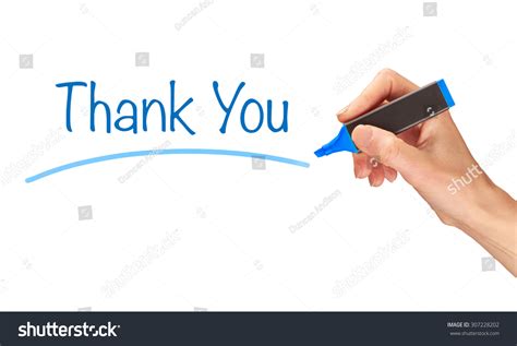 Thank You Written Marker On Clear Stock Photo 307228202 | Shutterstock