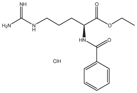 Chlorhydrate dester éthylique de Nalpha benzoyl L arginine 99