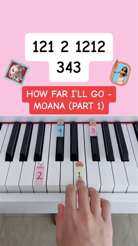 How Far I’ll Go - Moana (Part 1) (Piano Tutorial) #easypianotutorial ...