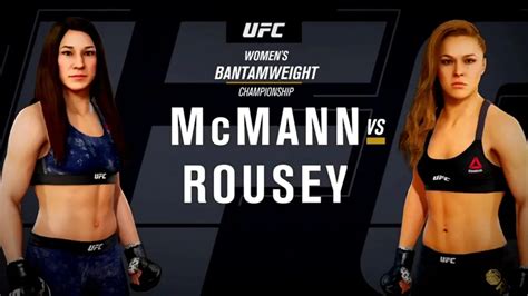 Ea Sports Ufc Gameplay Ronda Rousey Vs Sara Mcmann