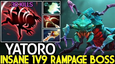 YATORO Weaver Insane 1v9 Rampage Boss 30 Kills Dota 2 YouTube