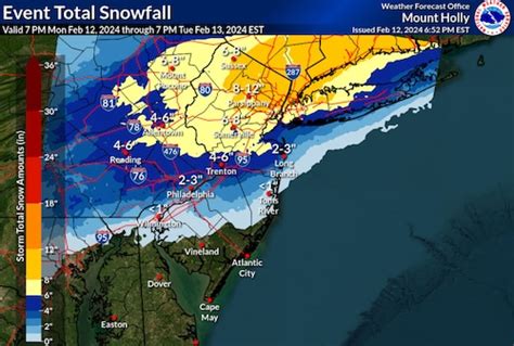 These 13 N.J. counties are under winter storm warnings. Forecast for ...