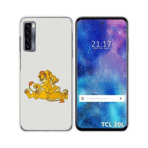 Funda Gel Tpu Para Tcl 20l 20l Diseño Leones Dibujos con Ofertas en