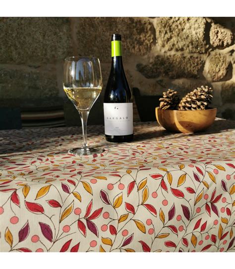 Nappe Enduite Tilleul Prune Anti Tache Fleur De Soleil