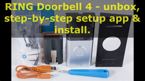 Ring Doorbell Unbox Step By Step Setup App Install Youtube