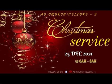 Christmas Service December Ag Church Sathuvachari