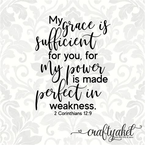 A Handwritten Bible Verse With The Words Grace Is Sufficient For You