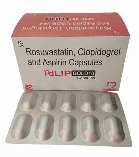 Rosuvastatin Aspirin Clopidogrel Capsules At Rs 240box Rosumac Gold