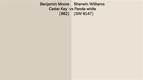 Benjamin Moore Cedar Key Vs Sherwin Williams Panda White Sw