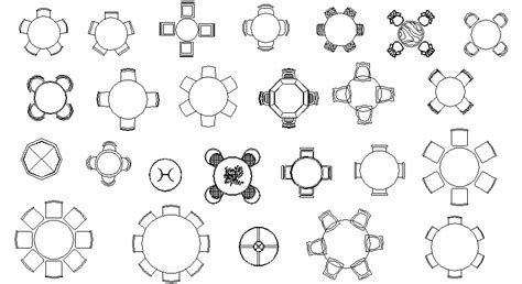 Mesas Redondas De Comedor En Autocad Dwgautocad Porn Sex Picture