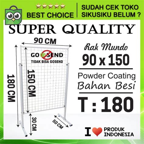 Jual Rak Mundo X Cm Ram Bingkai Frame Display Cantolan Wire Grid