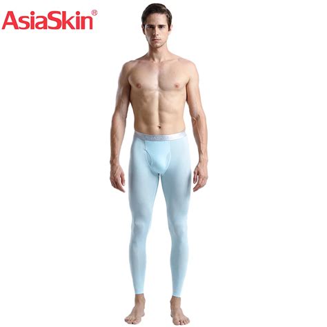 2018 Men Thermal Underwear Long Johns Ice Silk Slim Seamless Sexy Mens