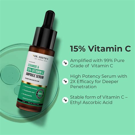 Ceramide And 15 Vitamin C Ampoule Serum 30ml Dr Sheths