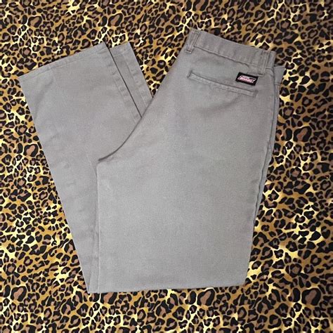 Dickies pants Light grey, size 34x32 - Depop