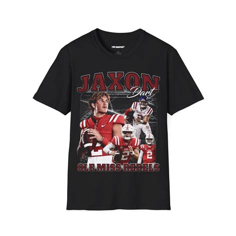 Ole Miss Rebels Jaxon Dart T Shirt Jaxon Dart Tee Retro Quinn Ewers