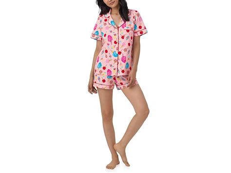 Bedhead Pjs Organic Cotton Classic Short Pj Set Sweet Treats Women S