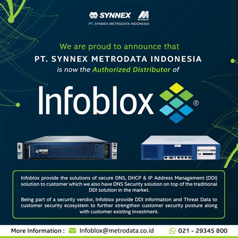 Announcement Infoblox Is Now Available On Smi Synnex Metrodata