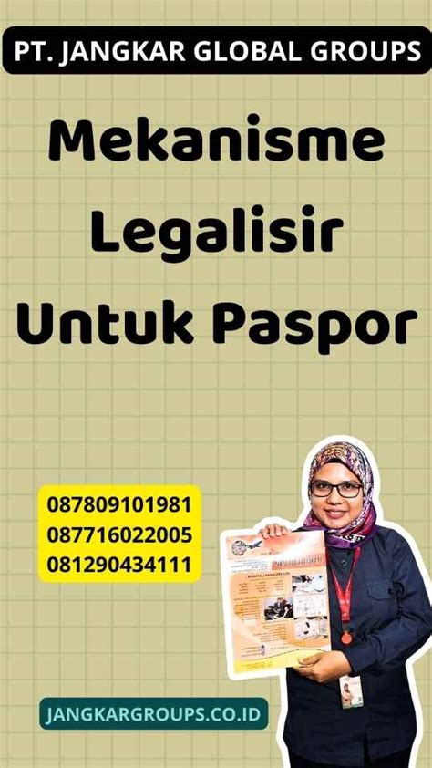 Mekanisme Legalisir Untuk Pasport Jangkar Global Groups