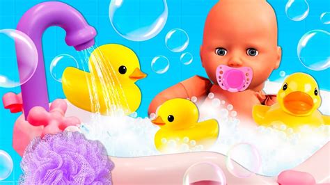 Oyuncak Bebek Videosu Baby Annabelle Ile Banyo Zaman Bebek Bakma