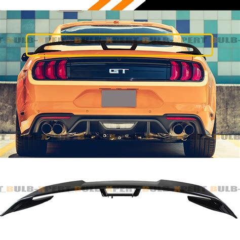 FOR 2015 2021 FORD MUSTANG S550 PAINTED GLOSSY BLACK GT STYLE TRUNK