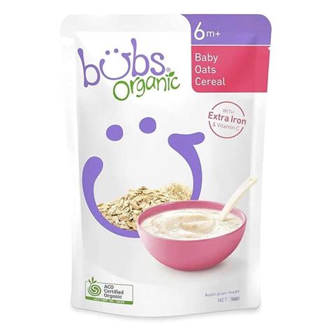 Bubs Organic Baby Oats Cereal - 500gm | Ruperhat.com
