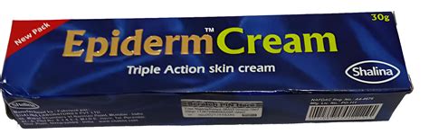 Epiderm Cream Triple Action Skin Cream Tube 30g Blue Lme2a Agt