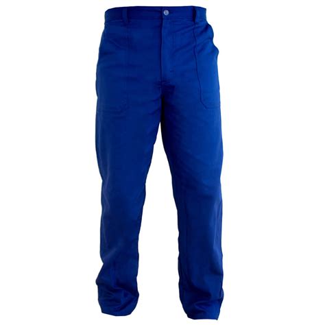 Calça Brim Pesado para Trabalho Uniforme Profissional Azul