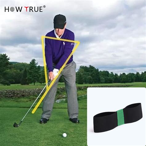 How True 35x8cm Golf Hand Movement Correction Belt Professional Golf Swing Elastic Band Training