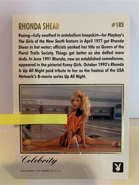 Rhonda Shear In Playboy