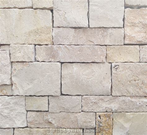 Cabana Travertine Wall Cladding Beige Limestone Cultured Stone From