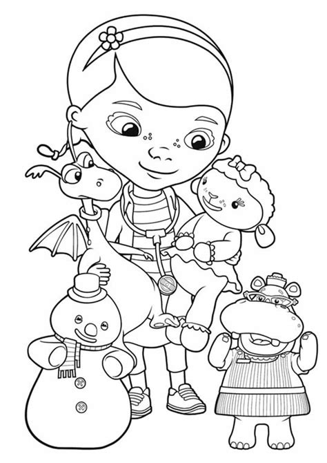 Free Easy To Print Doc Mcstuffins Coloring Pages Tulamama