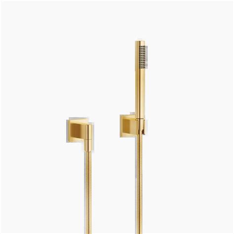 SERIES SPECIFIC Brushed Durabrass 23kt Gold Hand Shower Set With