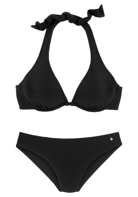 Marken Damen Bügel Bikini Bademode schwarz Gr 40 Cup D NEU eBay