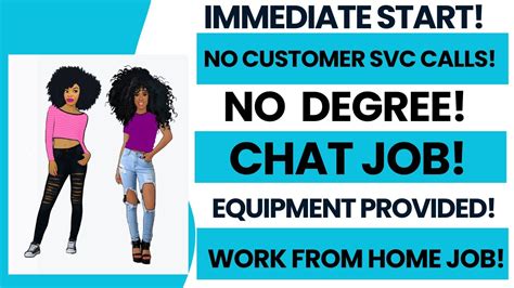 Immediate Start No Customer Service Calls Chat Job Work From Home Job