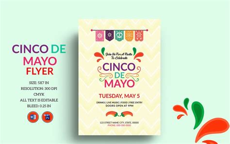 Cinco De Mayo Celebration Flyer