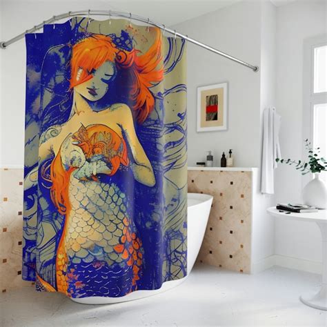 Modern Mermaid Art Etsy