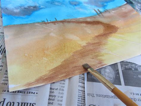 The Unlikely Homeschool: Art Lesson: Easy Watercolor Landscape Tutorial