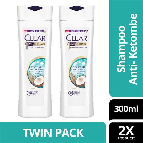 Clear Shampoo Anti Ketombe Coconut Rice Freshness Ml Isi