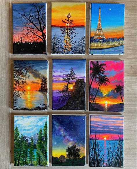 Pin By Sofiechkakrasotka On Sky Art Painting Small